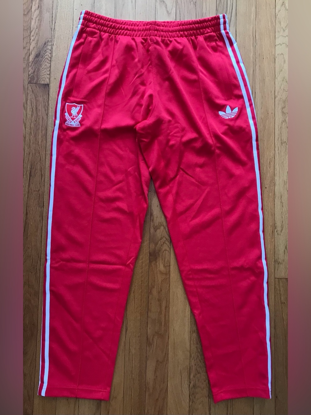 Size Large Mens Adidas Liverpool FC Originals Track Pants Ruby Red JZ0139